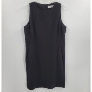 Women's M. M. Lafleur Black Sleeveless Shift Dress Size 14